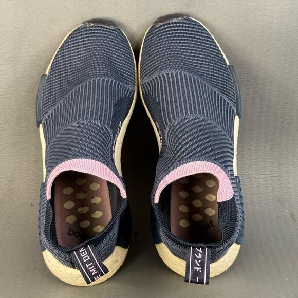 Adidas NMD CS1 Primeknit Mid Legend Ink Navy Lilac Women’s Size 7.5 - Picture 6 of 8